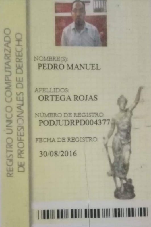 CredRegistro Unico Computarizado de Profesionales de Derecho.