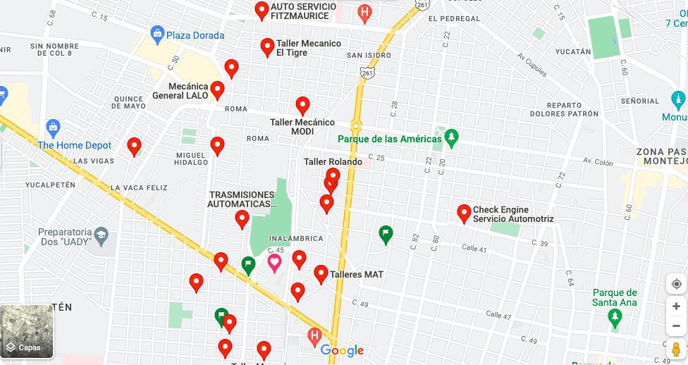 Talleres Mecánicos cerca del Consejo de la Judicatura